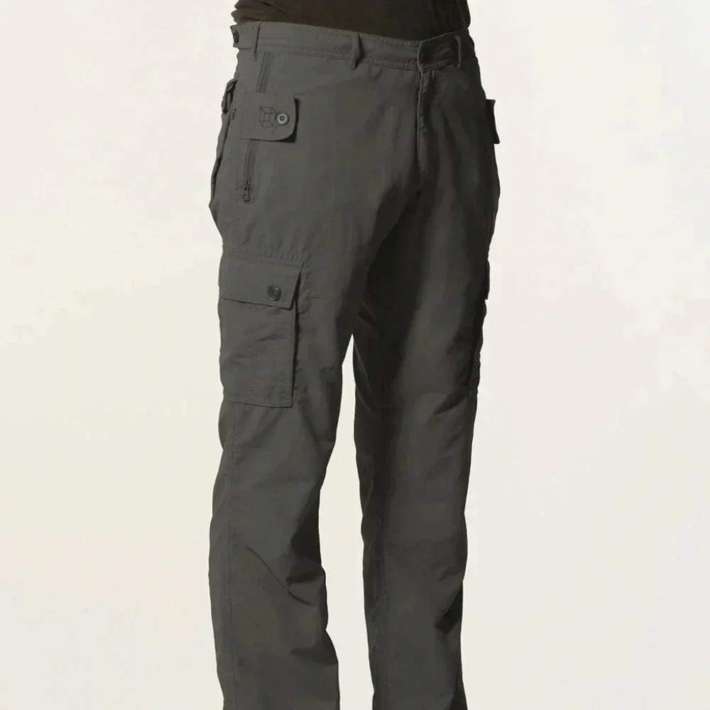 Clothing Arts Pick-Pocket Proof Mens Green Adventure Travel Pants 42x30